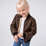 Maverick Faux Leather Bomber Jacket