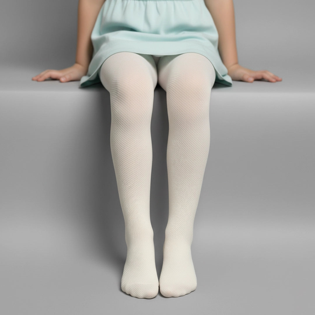 Terry-Lined Girls Footed Tights | Ages 2Y–6Y