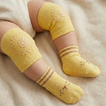 Baby Anti-Slip Walking Socks + Cushioned Knee Pads Set | 6–18M