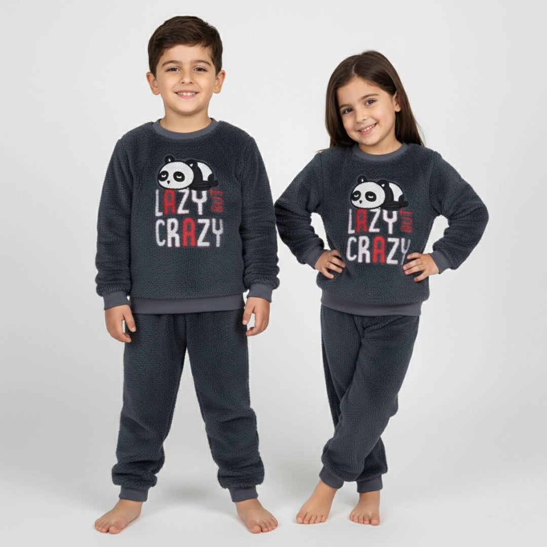 Ultra-Soft Lazy Panda Winter Set | 2Y–9Y