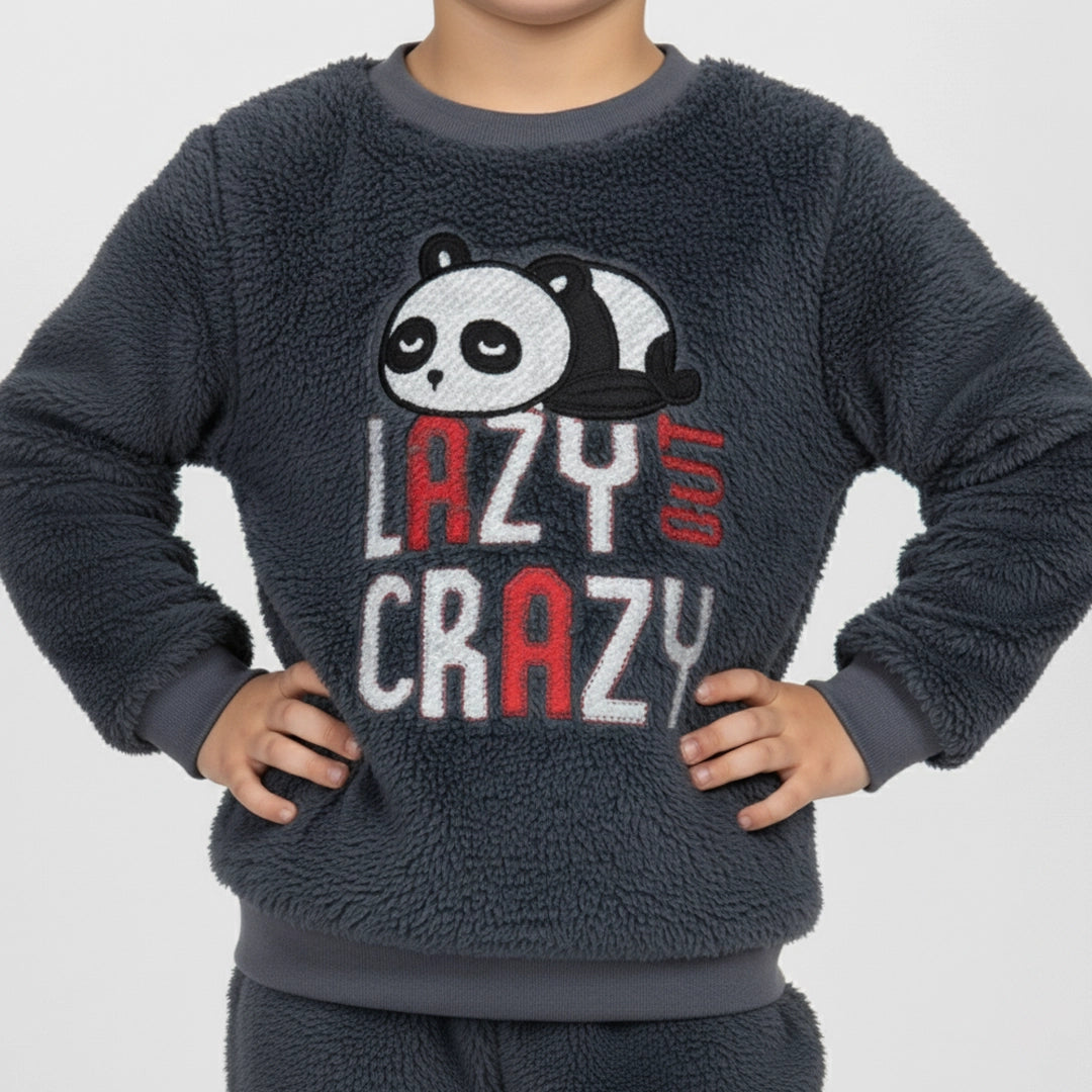 Ultra-Soft Lazy Panda Winter Set | 2Y–9Y