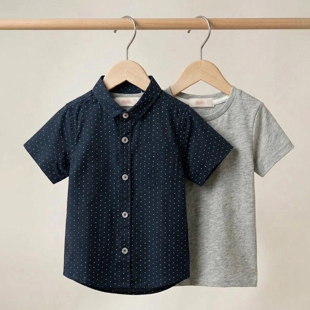 2-Piece Mini Classic Shirt Set | Ages 3M–18M