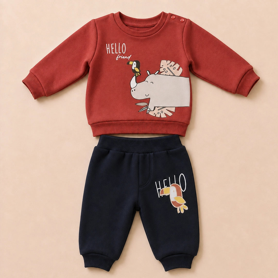 Hello Friend Fleece Set