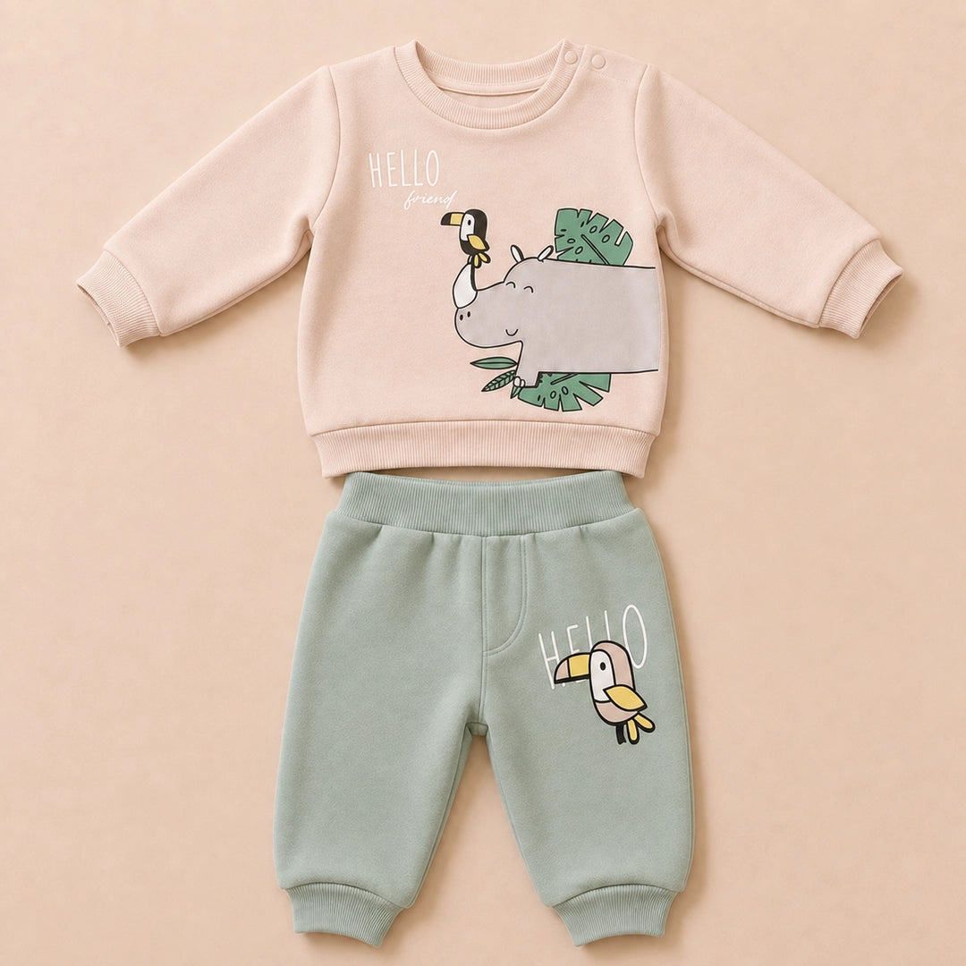 Hello Friend Fleece Set