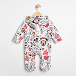 Christmas Cartoon Onesie with Hood & Double Zipper | Ages 0M–18M