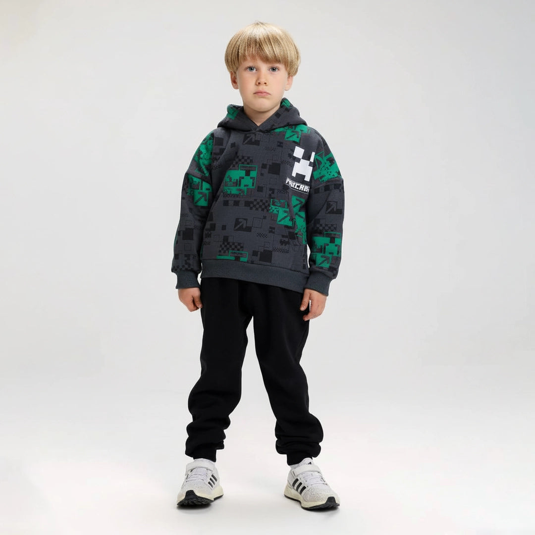Minecraft Hoodie & Jogger Set | Ages 5Y–10Y