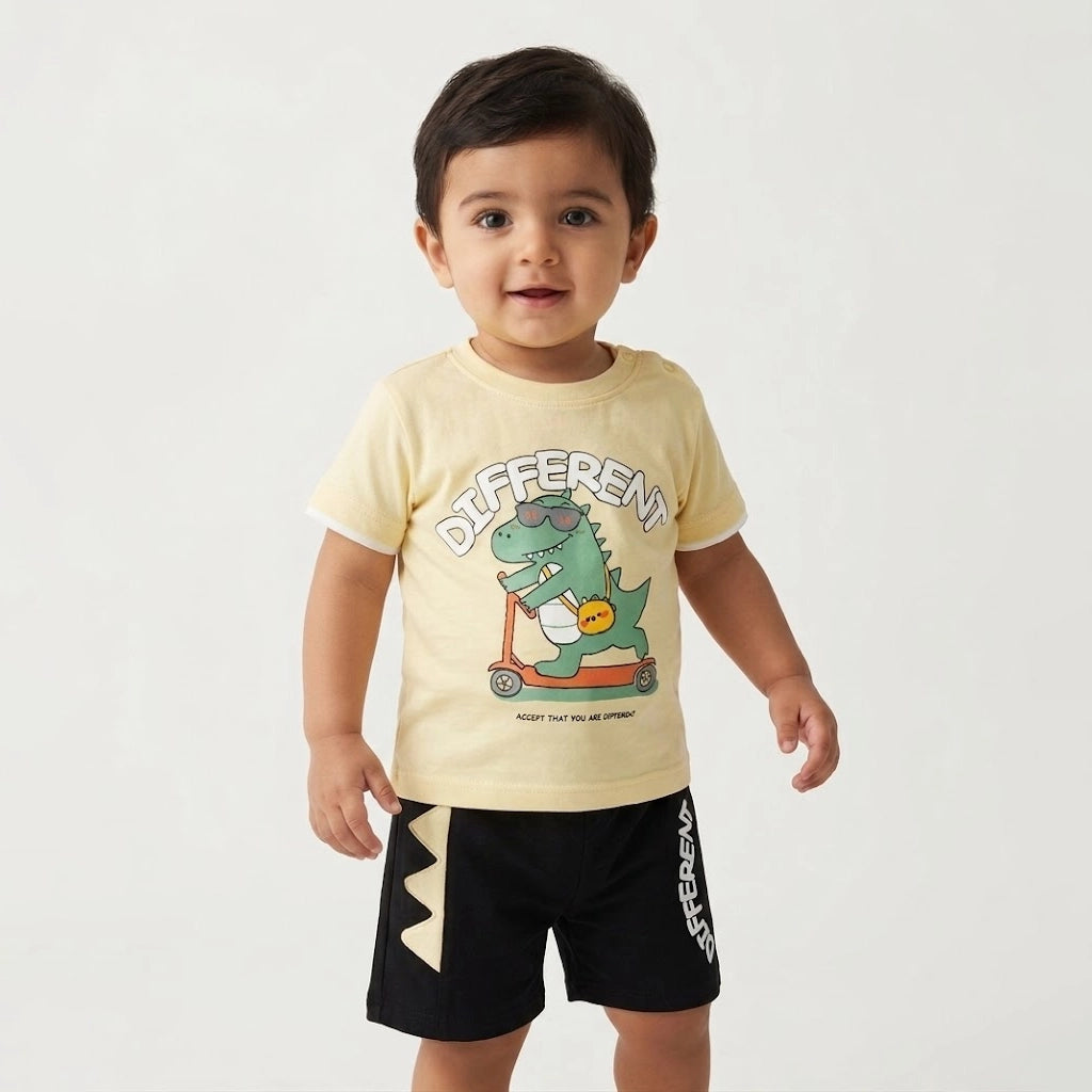 طقم "ديفرنت دينو" الصيفي | للأعمار من ١ إلى ٣ سنوات