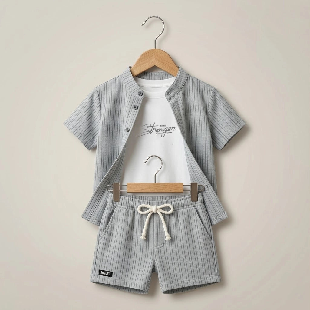 Stay Strong Ribbed Set | Ages 6M–36M
