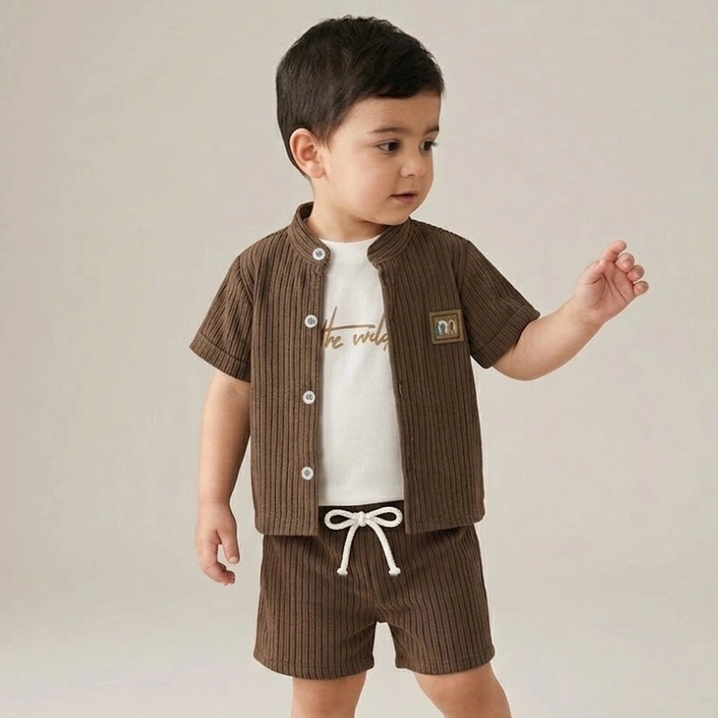 Wild Days Ribbed Set | Ages 6M–36M