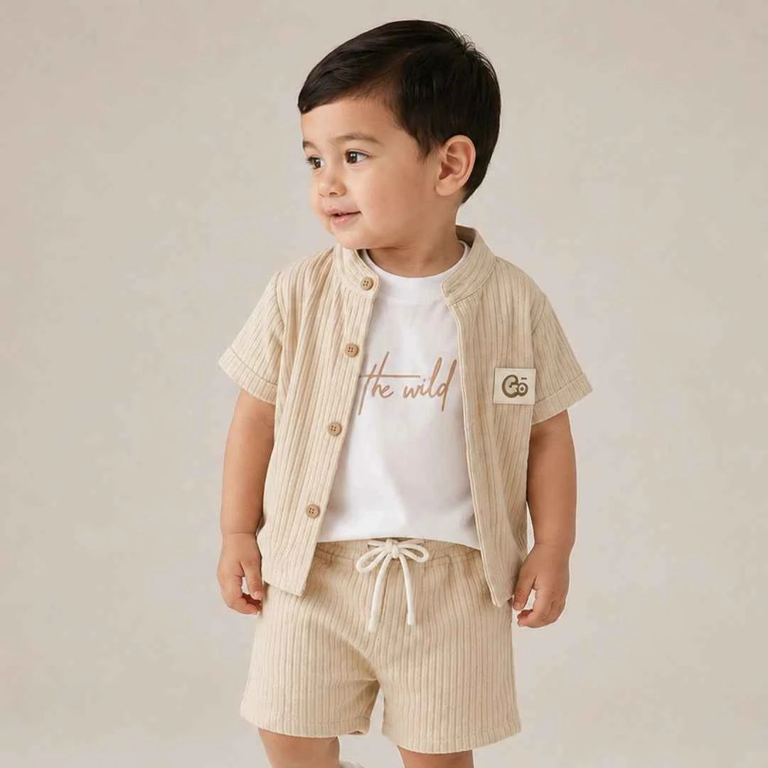 Wild Days Ribbed Set | Ages 6M–36M