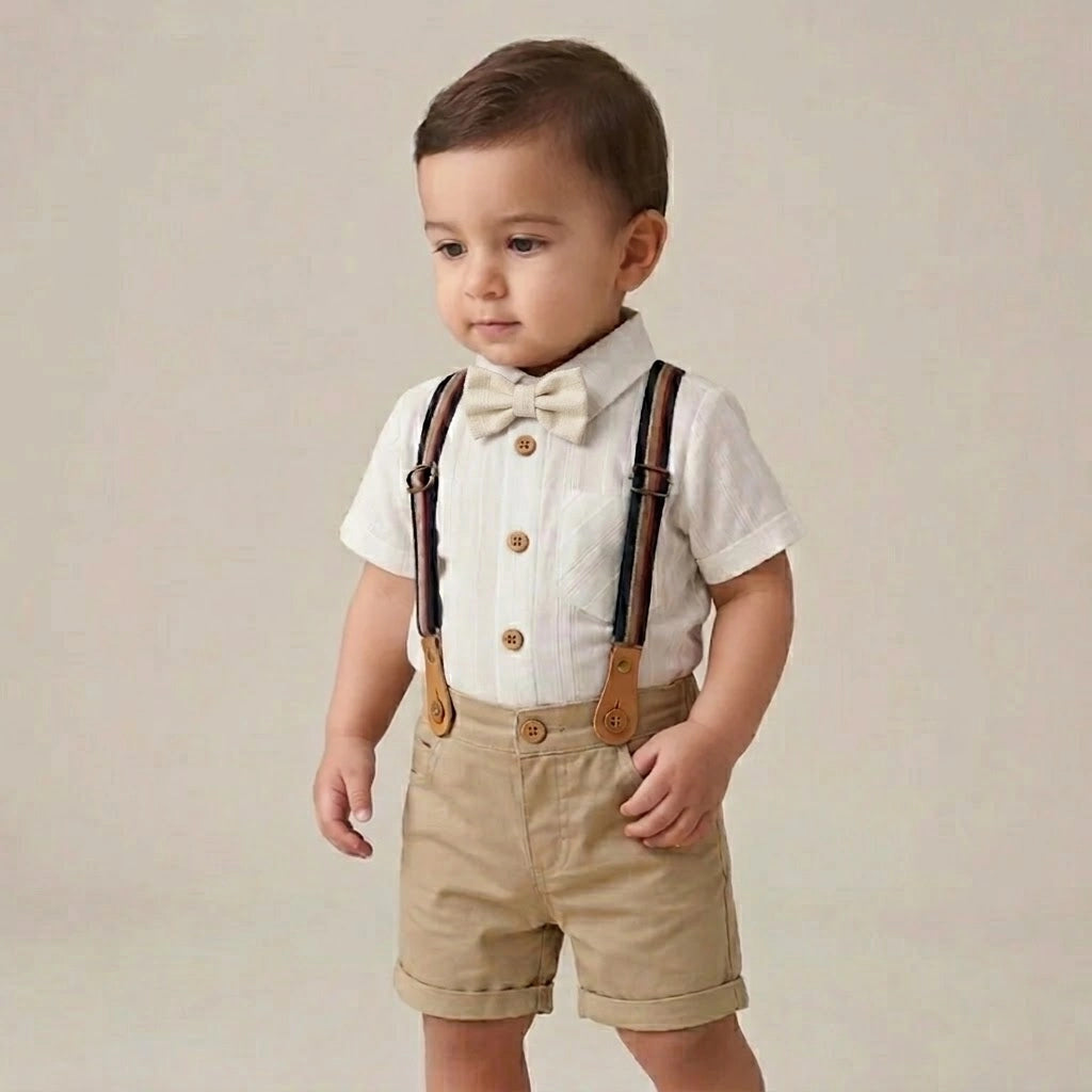 طقم Little Gent Suspenders | من 6 لـ 24 شهر