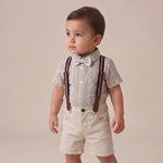 طقم Little Gent Suspenders | من 6 لـ 24 شهر