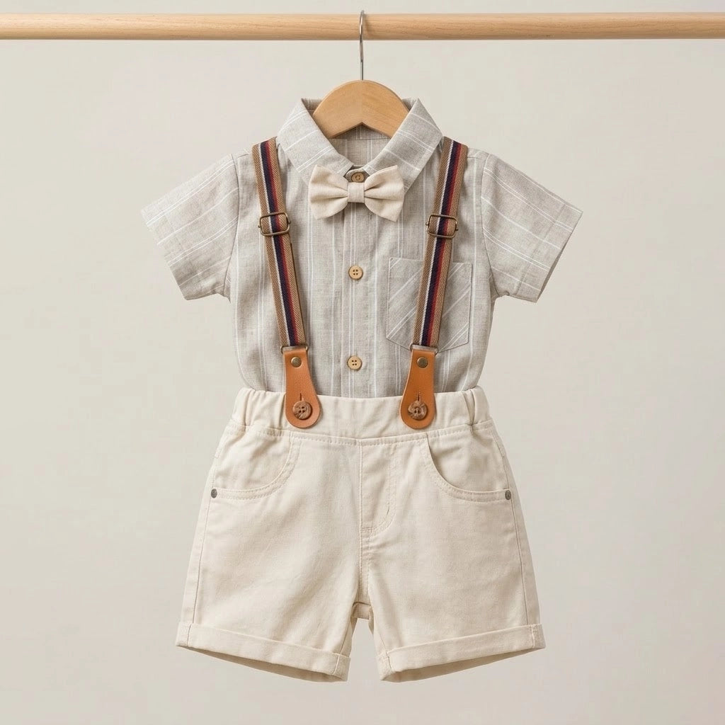 طقم Little Gent Suspenders | من 6 لـ 24 شهر
