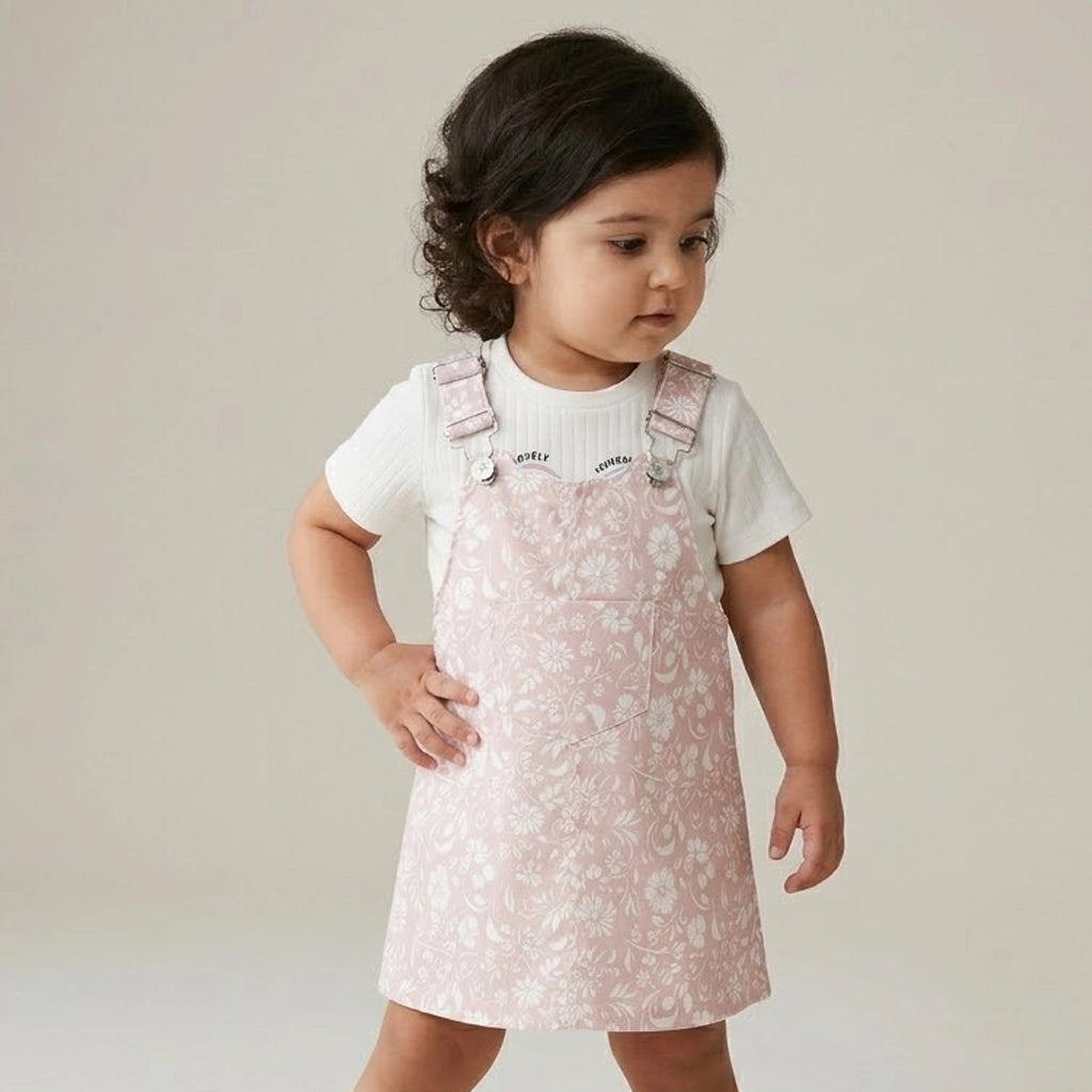 Floral Overall Dress Set | Ages 12M-30M