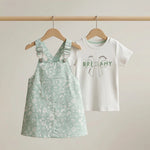 Floral Overall Dress Set | Ages 12M-30M