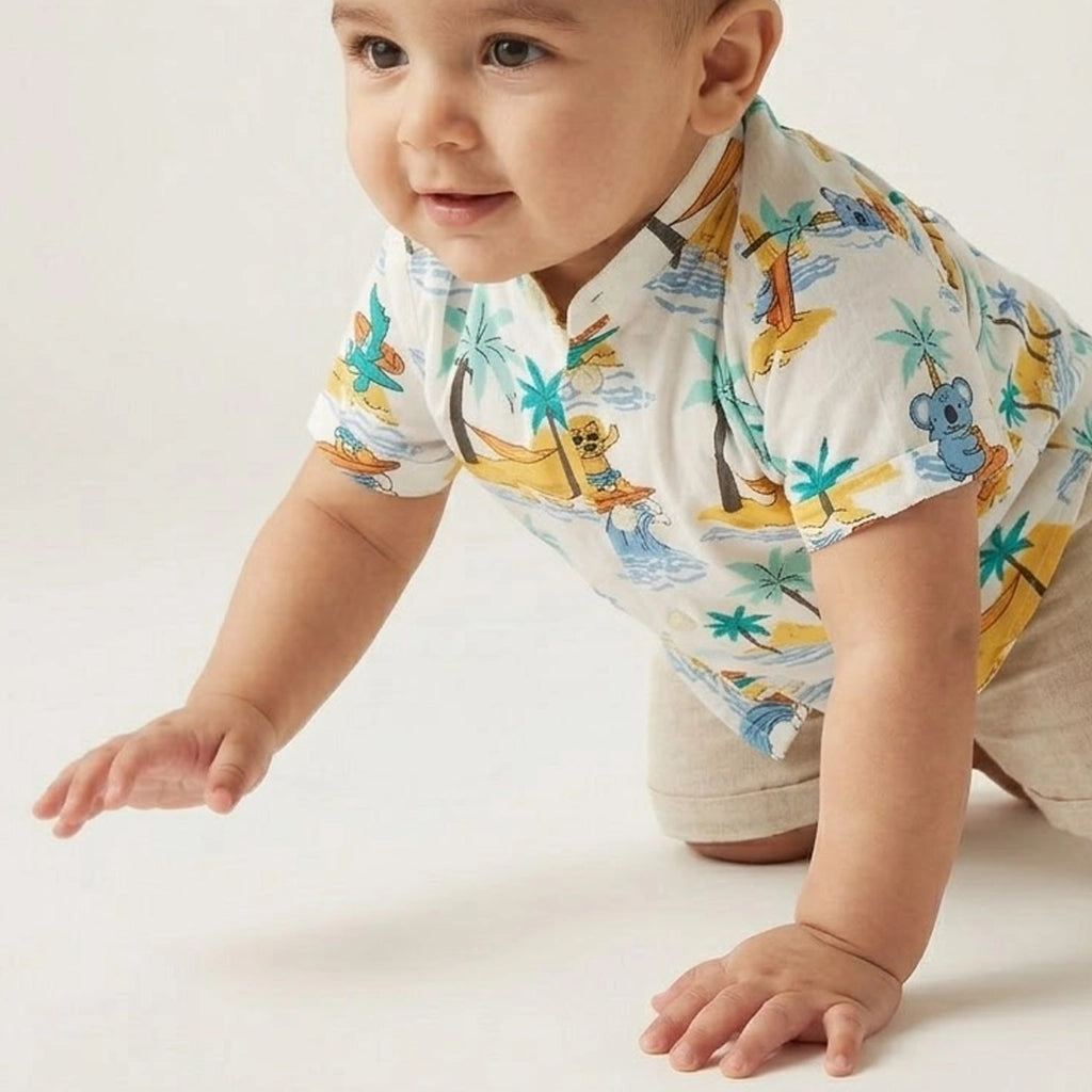 Surf Safari Baby Shirt | Ages 6-9M