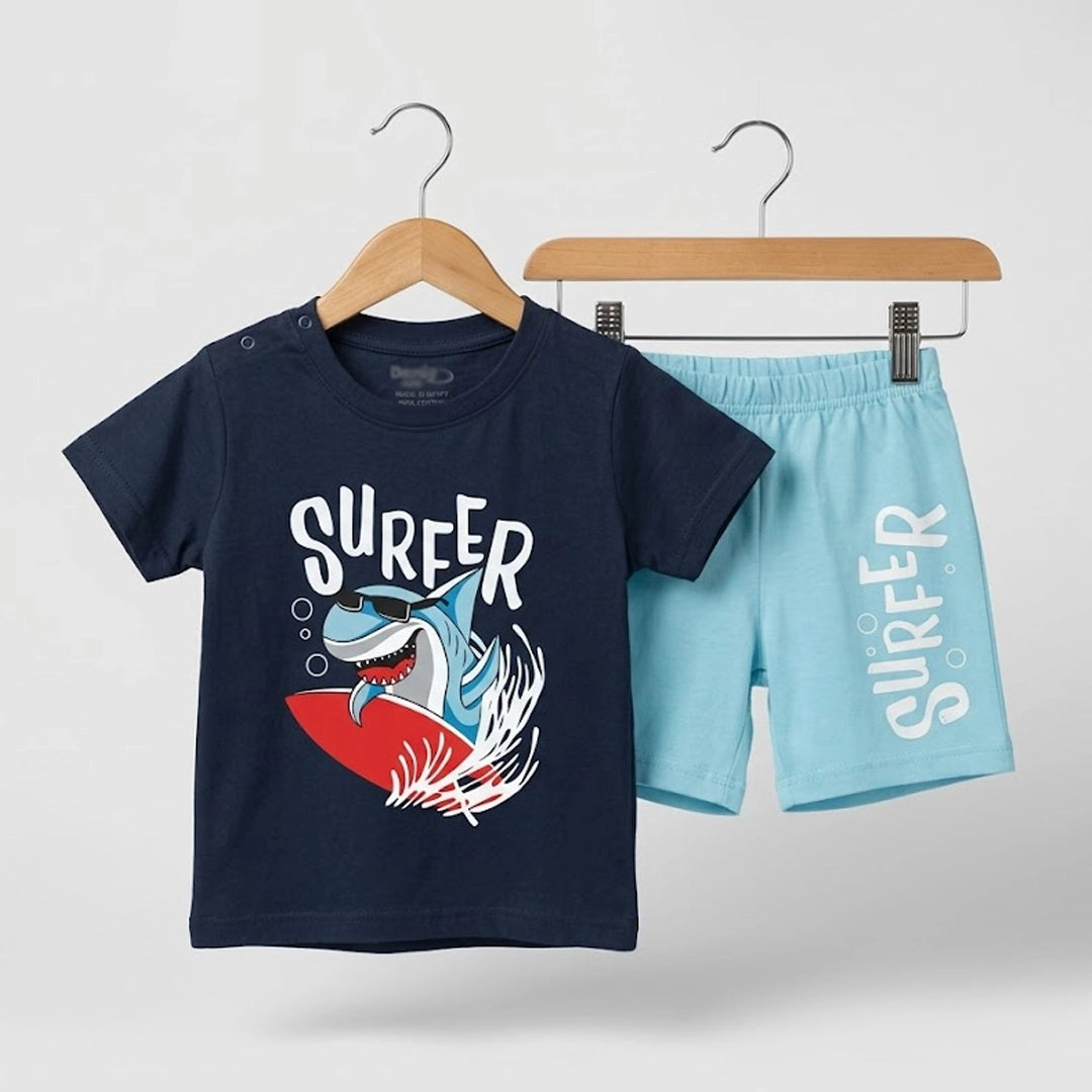 Surfer Shark Pajama | Ages 9M-24M