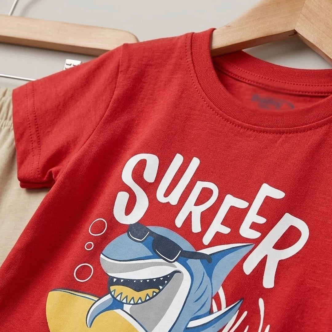 Surfer Shark Pajama | Ages 9M-24M