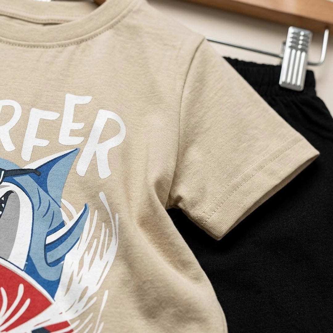 Surfer Shark Pajama | Ages 9M-24M