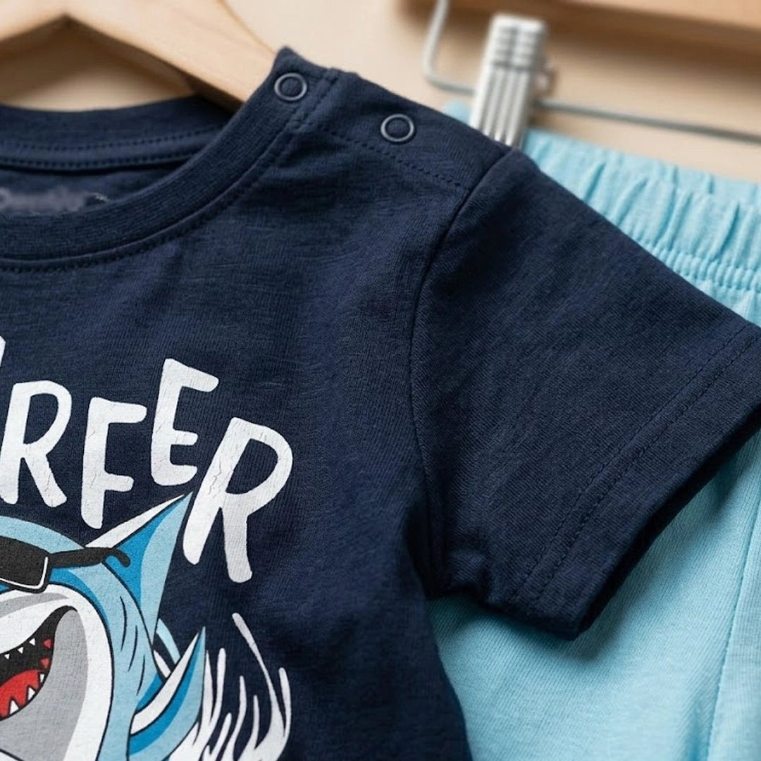 Surfer Shark Pajama | Ages 9M-24M