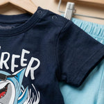 Surfer Shark Pajama | Ages 9M-24M