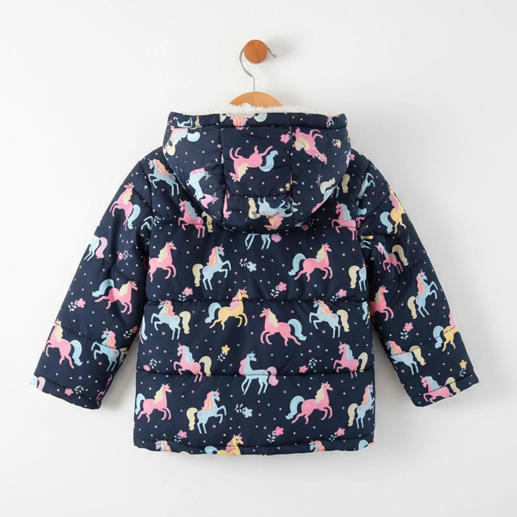 Unicorn Puffer Jacket | Ages 1Y-8Y