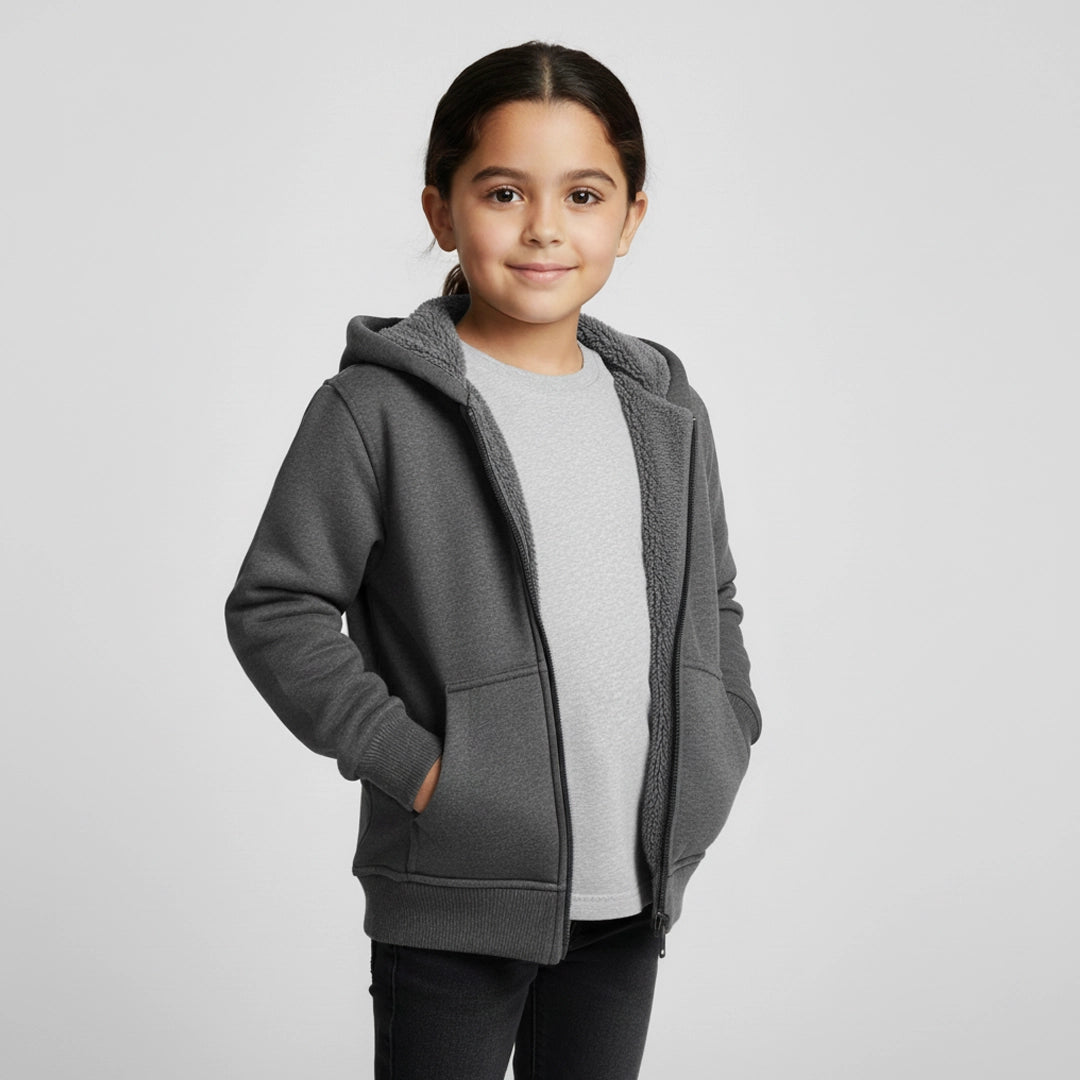 Unisex Sherpa-Lined Zip Jacket | Ages 2Y–6Y