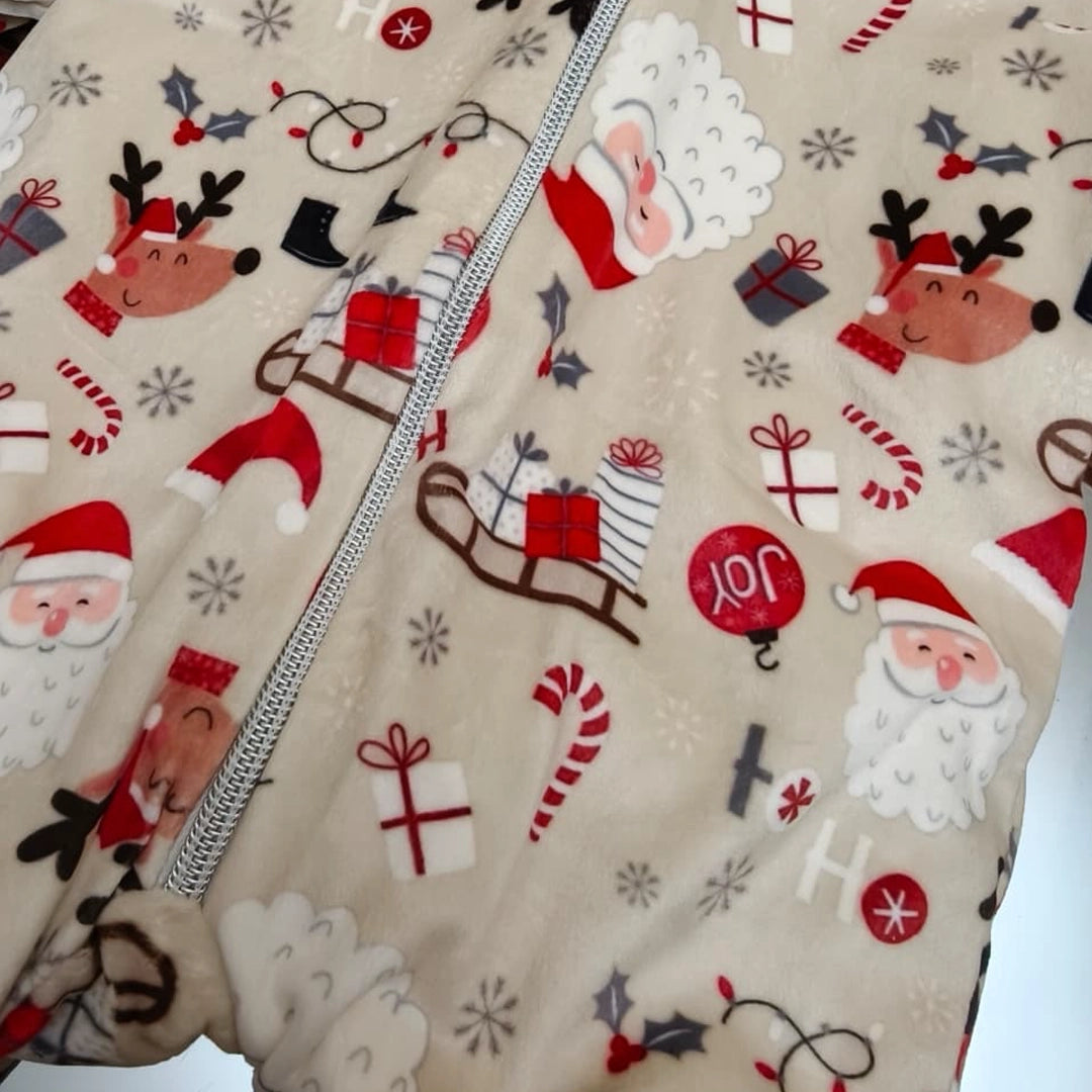 Christmas Hooded Baby Onesie | 0M–18M