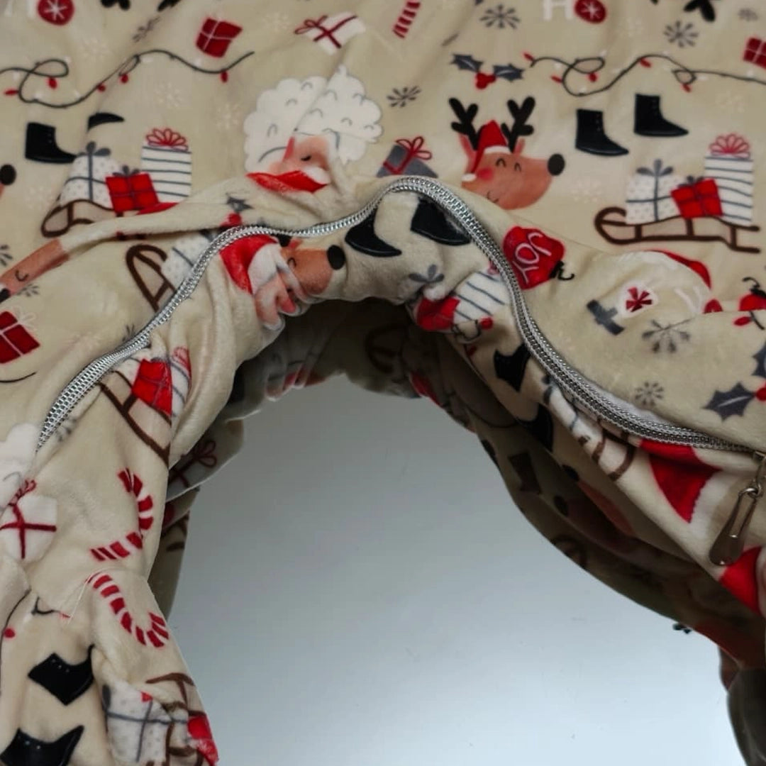 Christmas Hooded Baby Onesie | 0M–18M