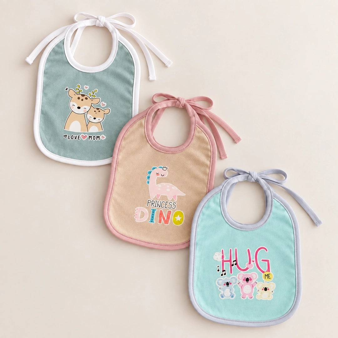 Tiny Tummies Baby Bib Set (3-Pack) | 6-24 months