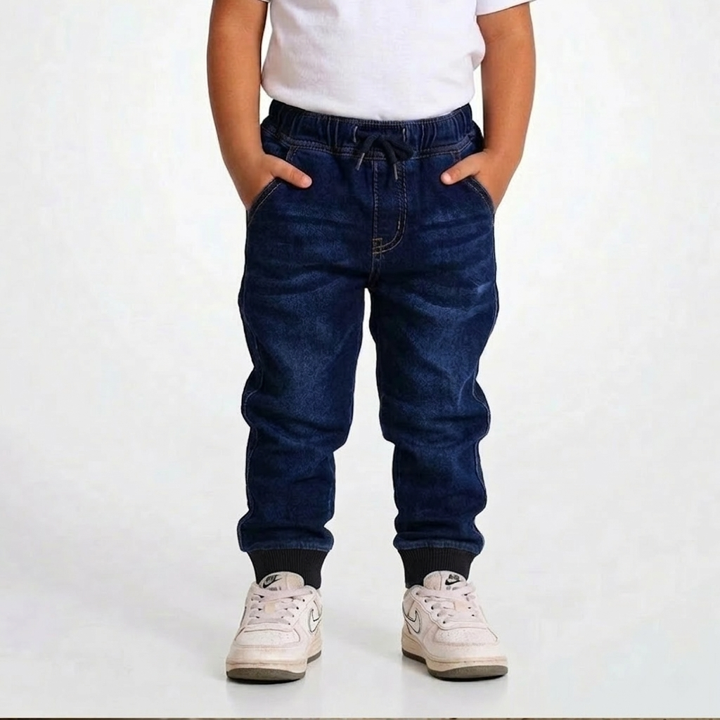 بنطلون Denim Jogger Jeans | من عمر سنة لـ ٥ سنوات